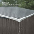 Metalna vrtna kućica za alat s 3 vrata 234 × 132 × 185 cm, svijetlosiva