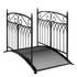 Vrtni most od metala 135,5 × 74 × 91 cm, crni