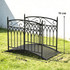 Vrtni most od metala 135,5 × 74 × 91 cm, crni