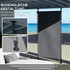 Samostojeća tenda s ručnom kurblom 150 × 220–310 cm, tamnosiva