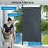 Samostojeća tenda s ručnom kurblom 150 × 220–310 cm, tamnosiva