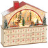 Adventski kalendar s 24 ladice i LED svjetlima, drvo, 36 × 10 × 34 cm