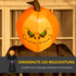 Halloween duh s bundevom na napuhavanje, s LED osvjetljenjem, narandžasto-crni