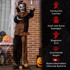 Halloween dekoracija horor klaun sa zvukom i pokretom, šarena