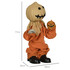 Halloween strašilo pokretno, sa zvukom i svjetlećim očima, narandžasto