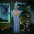 Halloween dekoracija duh sa zvukom, pokretom i LED svjetlima, bijela
