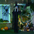 Halloween vještica sa zvukom i svjetlećim očima, crna