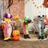 Halloween figura s tri klauna, pokret i zvuk, crvene LED oči, višebojna