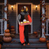 Animirani Halloween klaun s kutijom za kokice, zvuk i crvene LED oči