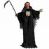 Halloween figura Smrt s kosom 170 cm, sa zvukom i svjetlećim očima, crna