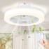 Plafonski ventilator s LED svjetlom i daljinskim upravljačem, 6 brzina, bijeli