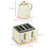 Set toaster i kuhalo za vodu 2 u 1, 7 nivoa tostiranja, bež