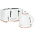 Set toaster za 4 kriške i kuhalo za vodu 1,7 l, krem bijela
