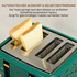 Set toaster i kuhalo za vodu 1,7 l, 7 stepeni tostiranja, zeleni