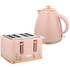 Set toaster za 4 kriške i kuhalo za vodu 1,7 L, 7 stepeni tostiranja, roza