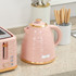 Set toaster za 4 kriške i kuhalo za vodu 1,7 L, 7 stepeni tostiranja, roza
