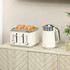 Set kuhala za vodu 1,7 L i tostera za 4 kriške 2200 W, krem