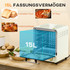 Mini pećnica 15 L, 1000 W, s podesivom temperaturom i tajmerom, krem bijela