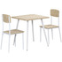 Trpezarijski set sa stolom i 2 stolice 70 × 70 × 76 cm, prirodna i bijela