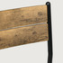 Set stola i 2 stolice 60 × 60 × 76 cm, MDF i metal, rustik smeđa