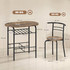 Trpezarijski set sa stolom i 2 stolice 80 × 52 × 76 cm, rustik smeđa