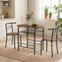 Trpezarijski set sa stolom i 2 stolice 80 × 52 × 76 cm, rustik smeđa