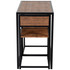 Set barskog stola i 2 stolice 90 × 47 × 76 cm, smeđa i crna