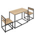 Trpezarijski stol s 2 stolice 90 × 47 × 76 cm, boja hrasta