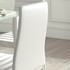 Trpezarijski set 5 dijelova: stakleni stol 120 × 60 cm i 4 stolice, bijeli