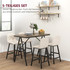 Barski set sa stolom i 4 barske stolice 120 × 60 × 91 cm, bež
