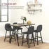 Set bar stola i 4 barske stolice, stol 120 × 60 × 91 cm, tamnosiva