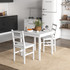 Trpezarijski set stol i 2 stolice 75 × 75 × 75 cm, bijeli