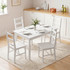 Trpezarijski set s 4 stolice 118 × 73 × 75 cm, bijeli