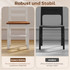 Trpezarijski set: stol 108 × 65 × 75 cm i 4 stolice, smeđa i bijela