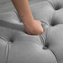 Klupa s prostorom za odlaganje 120 × 46 × 42 cm, siva