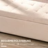 Klupa s prostorom za odlaganje 125 × 49 × 41,5 cm, bež