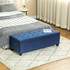 Klupa s prostorom za odlaganje 125 × 49 × 41,5 cm, plava