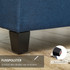 Klupa s prostorom za odlaganje 125 × 49 × 41,5 cm, plava