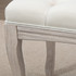 Tapacirana klupa od lana 110 × 40 × 48 cm, bež