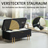 Klupa s prostorom za odlaganje 100 × 40 × 42 cm, crna