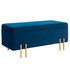 Klupa s prostorom za odlaganje 100 × 40 × 42 cm, tamnoplava