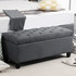 Klupa s prostorom za odlaganje 100 × 40 × 44 cm, tamnosiva
