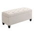 Klupa s prostorom za odlaganje 100 × 40 × 44 cm, krem bijela