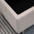 Klupa s prostorom za odlaganje 100 × 40 × 44 cm, krem bijela