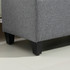 Tapacirana klupa s prostorom za odlaganje 100 × 40 × 44 cm, svijetlosiva