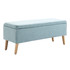Klupa s prostorom za odlaganje 110 × 39 × 45 cm, svijetlozelena