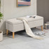Klupa s prostorom za odlaganje 110 × 39 × 45 cm, bež