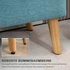 Klupa s prostorom za odlaganje 110 × 39 × 45 cm, plava