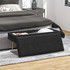 Klupa s prostorom za odlaganje 100 × 37,5 × 42 cm, crna