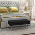 Klupa s prostorom za odlaganje 100 × 37,5 × 42 cm, crna
